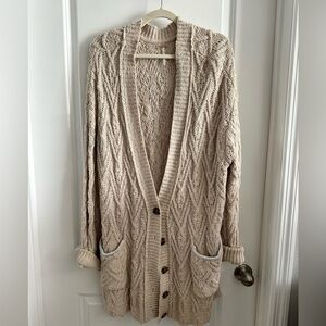 Free People Montana Cable Cardigan